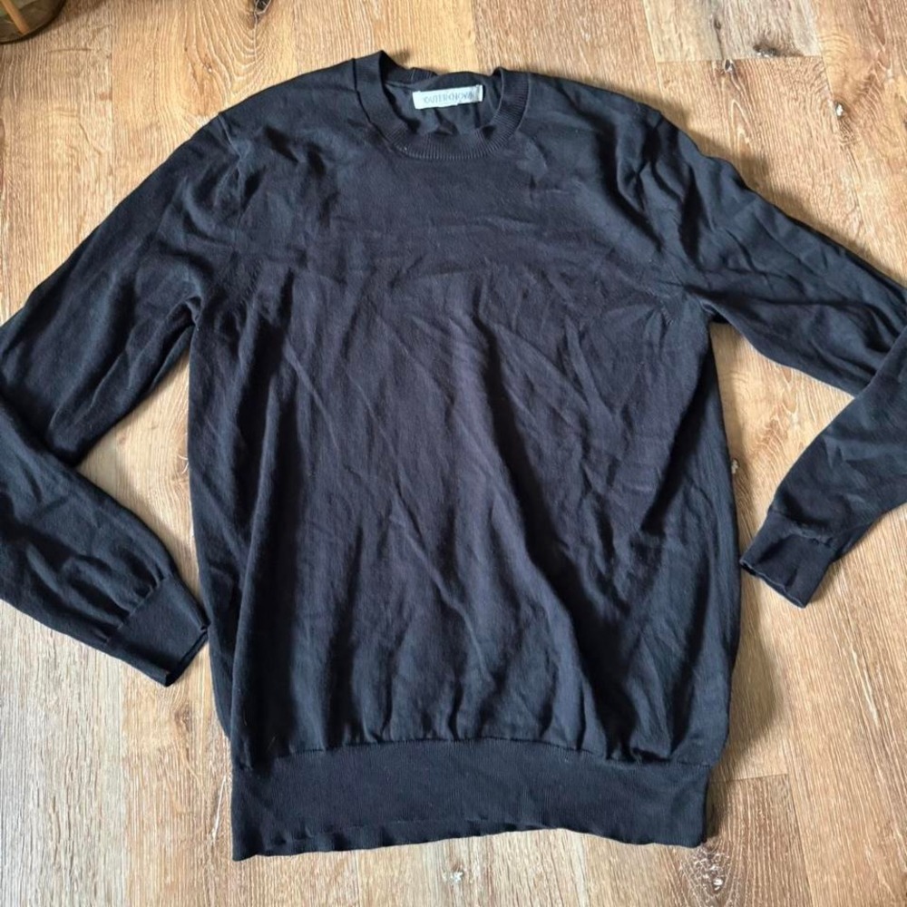 Outerknown Black Cotton‎ Crewneck Sweater Men's Medium